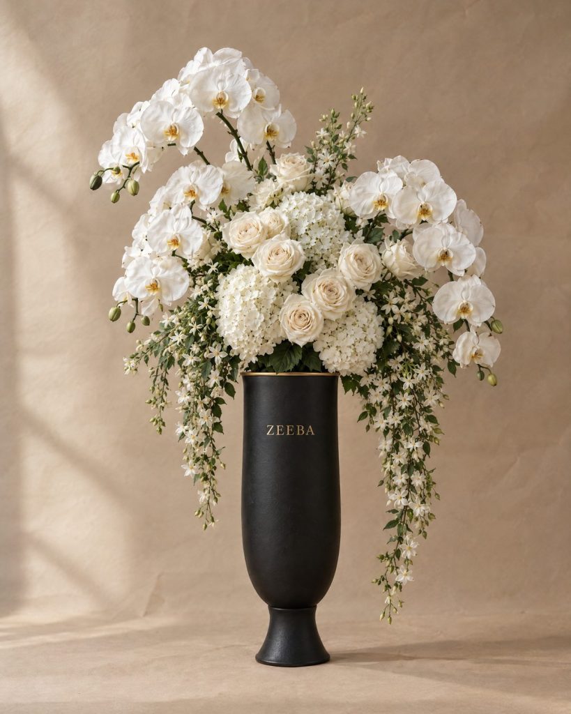 Grand Vase — Ivory Orchid