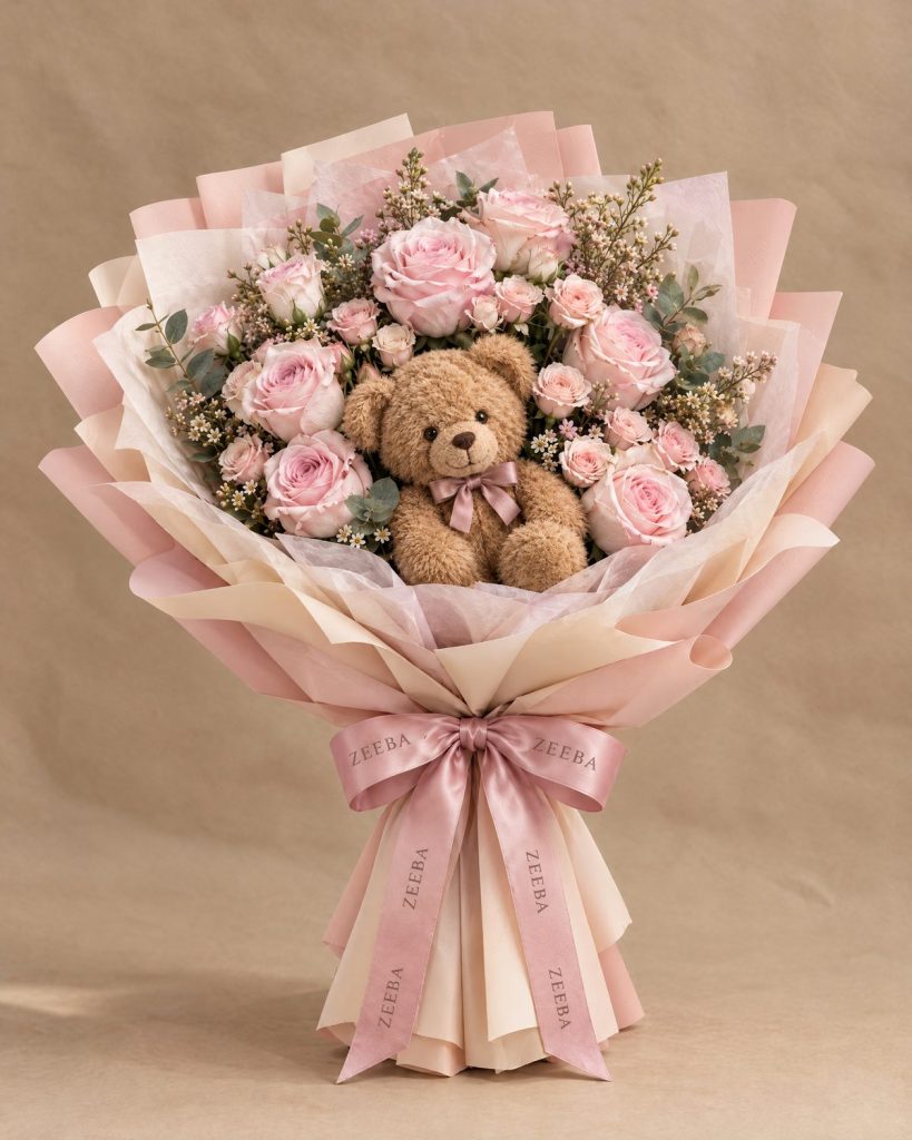 Teddy Bouquet — Blush